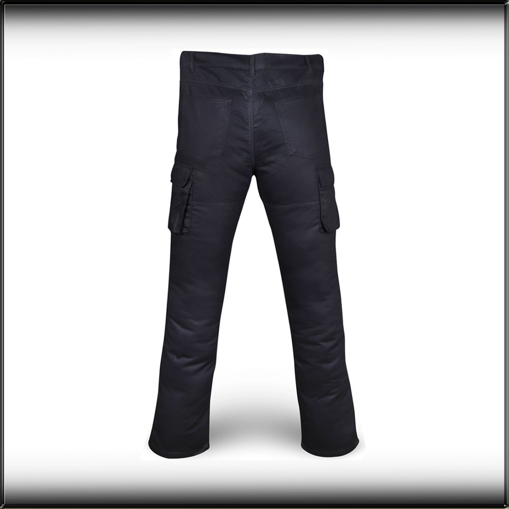 Black Cargo Motorcycle Trousers