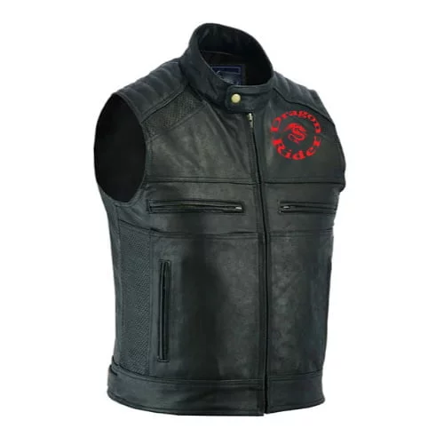 Dragon Handmade Leather Vest