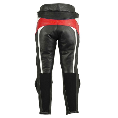 Red Leather Motorcycle Pants