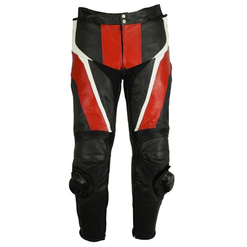 Red Leather Motorcycle Pants