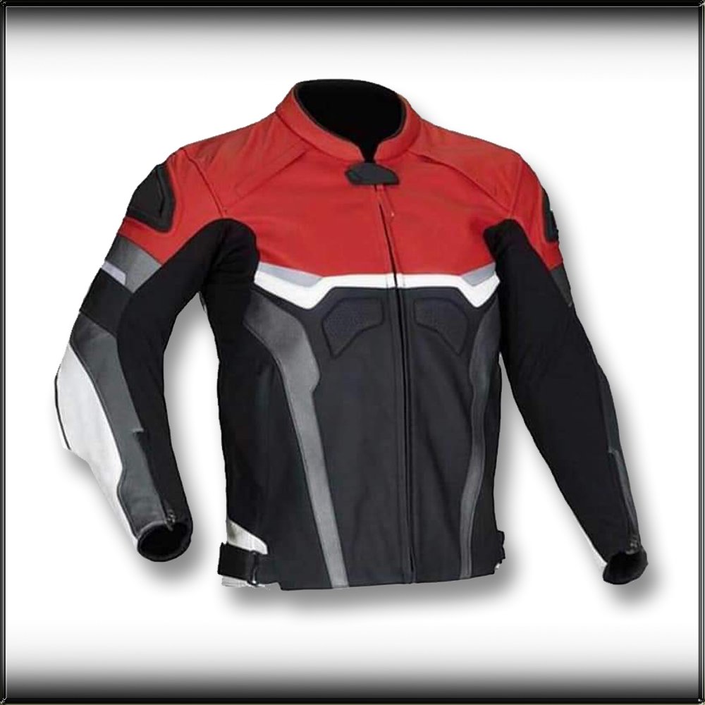 Get Three Color Motorcycle Riding Jackets Red Black & White